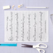Papier de soie de soie manuscrit de musique de (Artisanat)