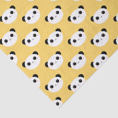 Papier de soie de soie mignon de motif de visage (Détail)