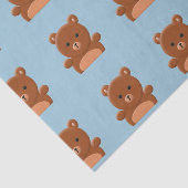 Papier de soie de soie mignon d'ours de nounours (Détail)
