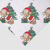 Papier de soie de soie mignon superbe de chien de (Détail)