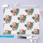 Papier de soie de soie mignon superbe de chien de (Artisanat)