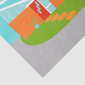 Papier de soie de soie moderne de Chambre de bande (Détail)