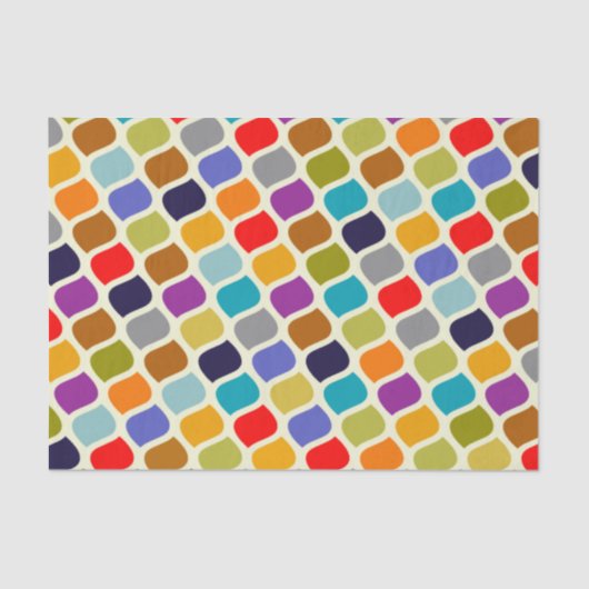 Papier de soie de soie multicolore audacieux (Recto)