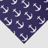 Papier de soie de soie nautique de motif d'Ancre (Détail)