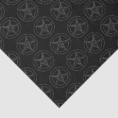 Papier de soie de soie noir de Baphomet (Détail)