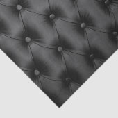 Papier de soie de soie noir de cadeau avec le (Détail)