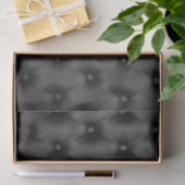 Papier de soie de soie noir de cadeau avec le (Cadeau)