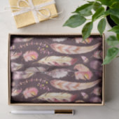 Papier de soie de soie noir de Featherly (Cadeau)