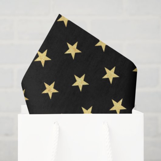 papier de soie de soie noir de partie de profil (Sac cadeau)