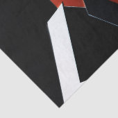 PAPIER DE SOIE DE SOIE NOIR DE ROUILLE BLANCHE (Détail)