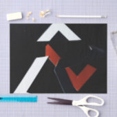 PAPIER DE SOIE DE SOIE NOIR DE ROUILLE BLANCHE (Artisanat)