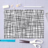 Papier de soie de soie noir et blanc audacieux (Artisanat)