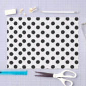 Papier de soie de soie noir et blanc classique de (Artisanat)