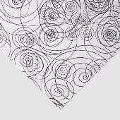 Papier de soie de soie noir et blanc d'art de (Détail)