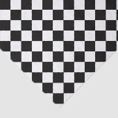 Papier de soie de soie noir et blanc de harlequin (Détail)