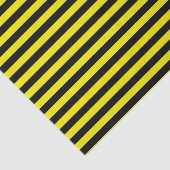 Papier de soie de soie noir et jaune de rayures (Détail)