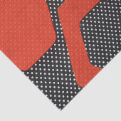 PAPIER DE SOIE DE SOIE NOIR ROUGE D'ABRÉGÉ SUR (Détail)