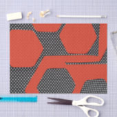 PAPIER DE SOIE DE SOIE NOIR ROUGE D'ABRÉGÉ SUR (Artisanat)