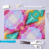 Papier de soie de soie opale de vert de jade de (Artisanat)