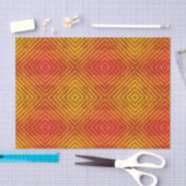 Papier de soie de soie ORANGE ET NOIR (Artisanat)