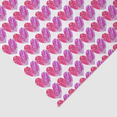 Papier de soie de soie orienté de coeur (Détail)