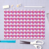 Papier de soie de soie orienté de coeur (Artisanat)