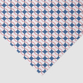 Papier de soie de soie patriotique de base-ball (Détail)