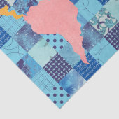 Papier de soie de soie piqué du monde (Détail)