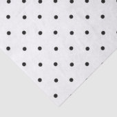 Papier de soie de soie/pois noir (Détail)