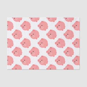 Papier de soie de soie potelé mignon de porc