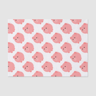 Papier de soie de soie potelé mignon de porc