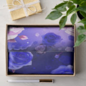 Papier de soie de soie pourpre de roses de fantôme (Cadeau)