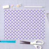 Papier de soie de soie pourpre et blanc de point (Artisanat)