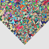 PAPIER DE SOIE DE SOIE PSYCHÉDÉLIQUE (Détail)