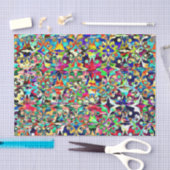 PAPIER DE SOIE DE SOIE PSYCHÉDÉLIQUE (Artisanat)