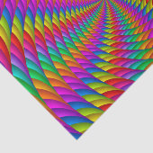 Papier de soie de soie psychédélique de spirale (Détail)