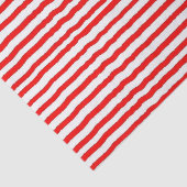 Papier de soie de soie rayé rouge et blanc (Détail)