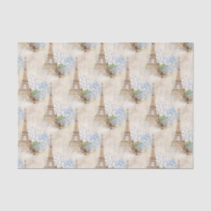 Papier de soie de soie romantique vintage