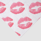 Papier de soie de soie rose de lèvres de parties (Détail)