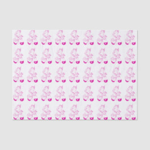 Papier de soie de soie rose de licorne