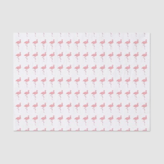 Papier de soie de soie rose de motif de Flamant (Recto)