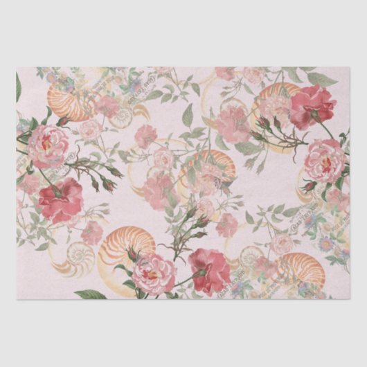 Papier de soie de soie rose de Passionflower (Recto)