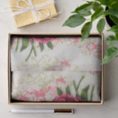 Papier de soie de soie rose de roses (Cadeau)