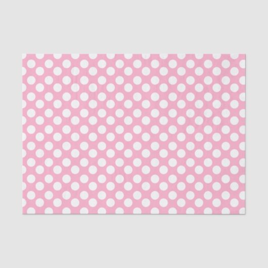 Papier de soie de soie rose et blanc de point de (Recto)