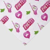 Papier de soie de soie rose et vert (Détail)