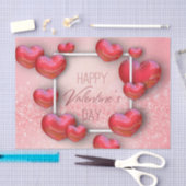 Papier de soie de soie rouge de parties (Artisanat)