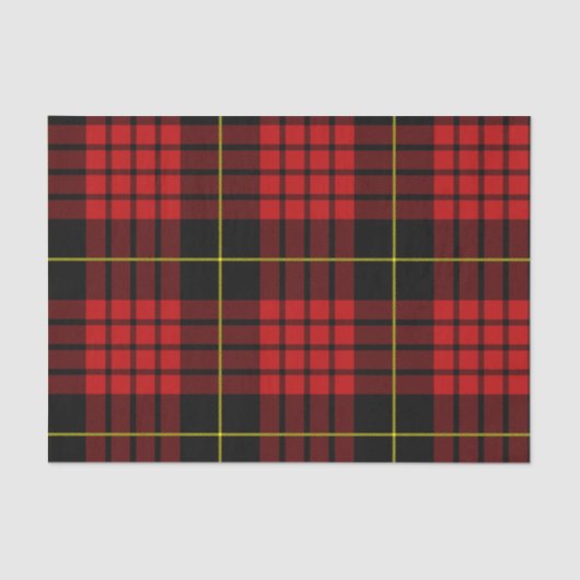 Papier de soie de soie rouge de tartan (Recto)