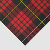 Papier de soie de soie rouge de tartan (Détail)