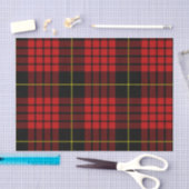 Papier de soie de soie rouge de tartan (Artisanat)