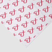 Papier de soie de soie rouge des coeurs 10lb (Détail)